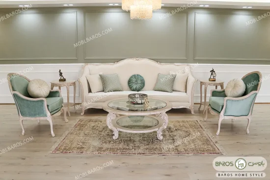 مبل کلاسیک ۷ نفره ساوین باروس (14)