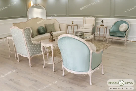مبل کلاسیک ۷ نفره ساوین باروس (2)