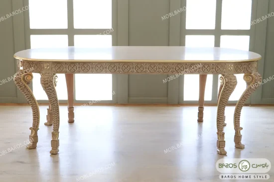 میز ناهارخوری کلاسیک و چوبی آرتمیس کد ۲ باروس0 (1)