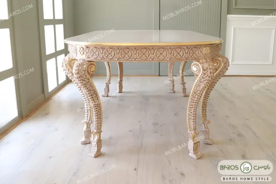 میز ناهارخوری کلاسیک و چوبی آرتمیس کد ۲ باروس0 (11)