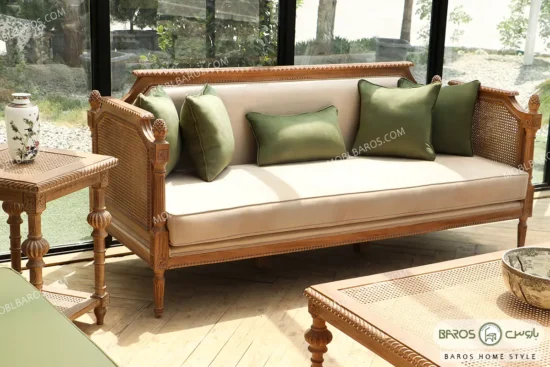 مبل ۸ نفره مدل سمیرا و کاجی باروس998 (1)