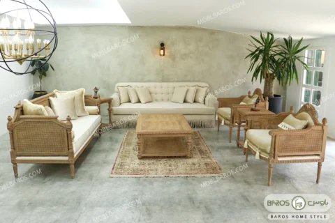 مبل ۸ نفره مدل سمیرا و کاجی کد ۳ باروس (3)