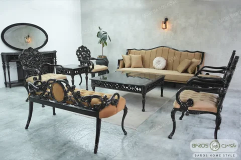 مبل نئوکلاسیک ۷ نفره کینگ و دایمند کد ۲ (3)