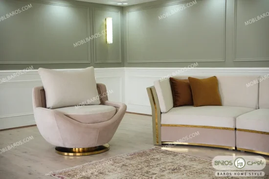 نیم ست مبل راحتی فرشته آماده تحویل باروس (3)