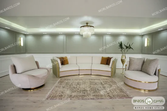 نیم ست مبل راحتی فرشته آماده تحویل باروس (4)
