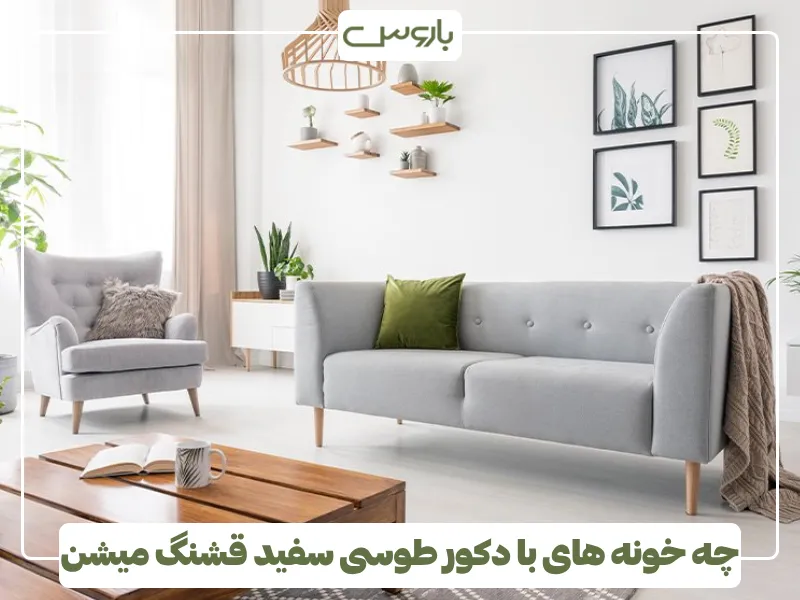 چه خونه های با دکور طوسی سفید قشنگ میشن