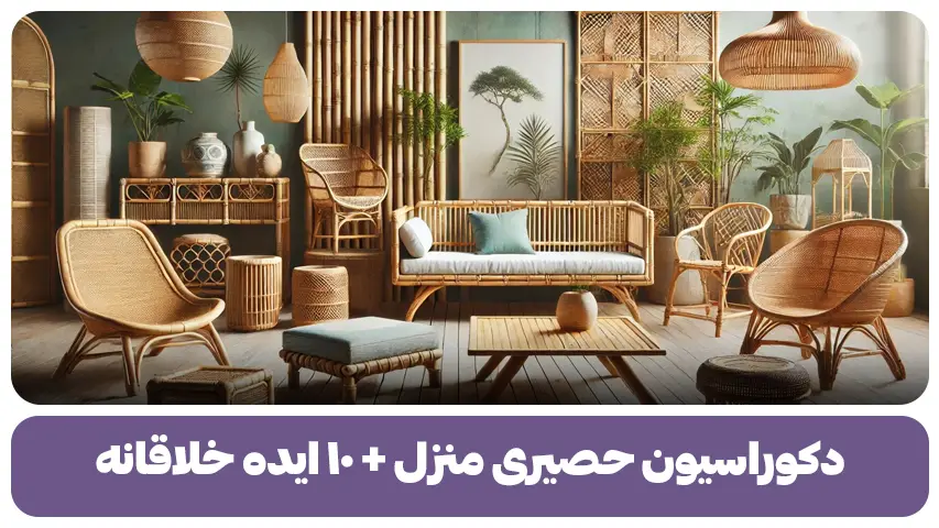 دکوراسیون حصیری منزل + ۱۰ ایده خلاقانه