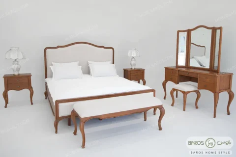 سرویس خواب دو نفره چوبی شاین (2)