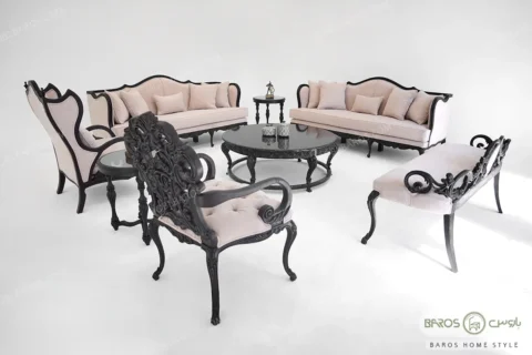 مبل کلاسیک کینگ با بنچ (1)