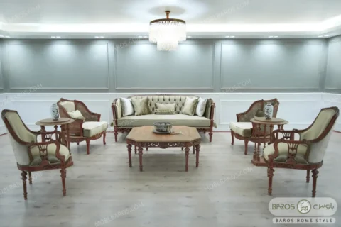 مبل ۷ نفره نئوکلاسیک اولگا و پرنس (10)