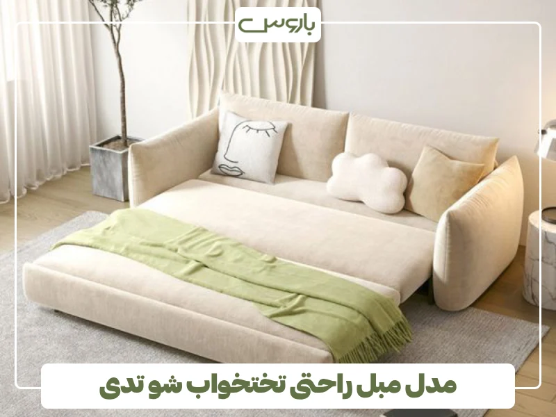 مدل مبل راحتی تختخواب شو تدی (1)