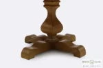 میز ناهار خوری ساده گرد دکورا با صندلی کاجی (1)