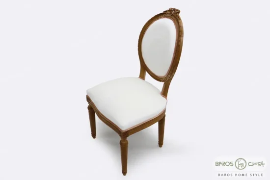میز ناهار خوری ساده گرد دکورا با صندلی کاجی (3)