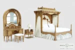 سرویس خواب دو نفره چوبی سرن (12)