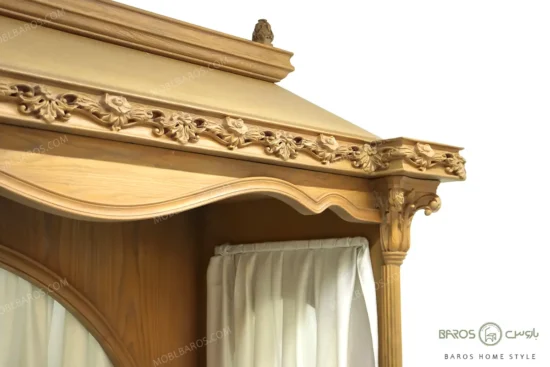 سرویس خواب دو نفره چوبی سرن (3)