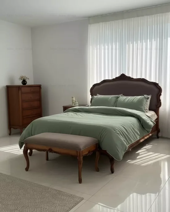 سرویس خواب دو نفره چوبی مائده (4)