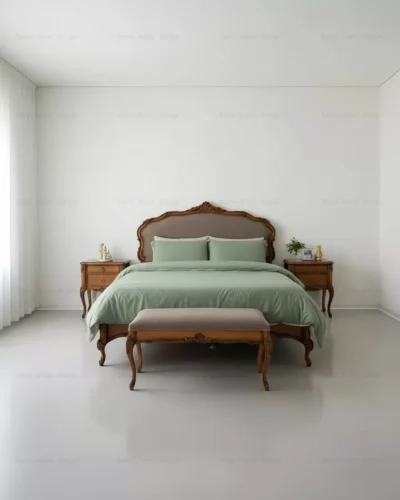 سرویس خواب دو نفره چوبی مائده (7)