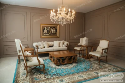 مبل + جلومبلی عسلی آماده ارسال فوری کد ۹ (9)