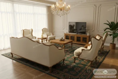 مبل + جلومبلی عسلی + ناهارخوری + میز تلویزیون آماده ارسال فوری کد ۴ (9)