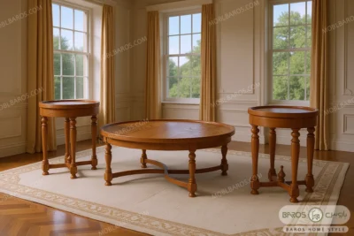 میز جلو مبلی و عسلی آنجل تمام گرد