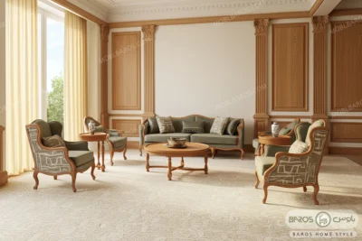 مبل + جلومبلی عسلی + ناهارخوری + میز تلویزیون آماده ارسال فوری کد ۷ (5)