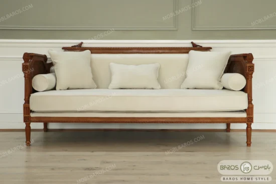 مبل کلاسیک کاجی و کاناپه گیسو و مهسا (3)