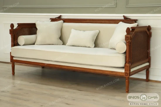 مبل کلاسیک کاجی و کاناپه گیسو و مهسا (4)