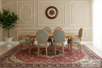 ناهار خوری چوبی لورنزو تایپ c (2)