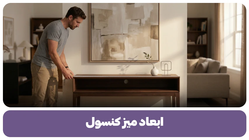 ابعاد میز کنسول (1)