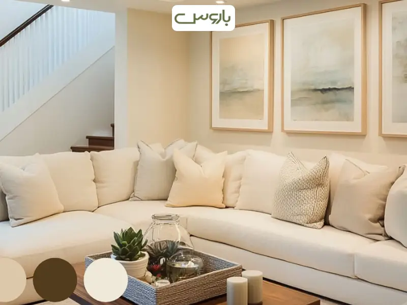 دکوراسیون رنگ کرم قهوه ای دکوراسیون رنگ کرم قهوه ای