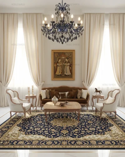 مبل + جلومبلی عسلی + ناهارخوری + آماده ارسال فوری مدل آرال (8)