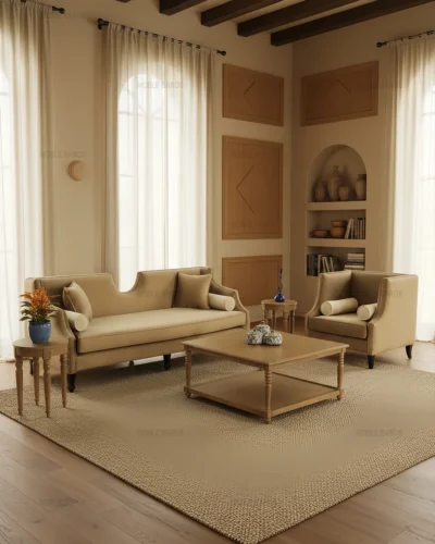 مبل نیم ست راحتی گندم (2)