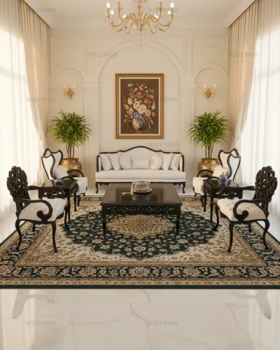 مبل کلاسیک کینگ مشکی (2)