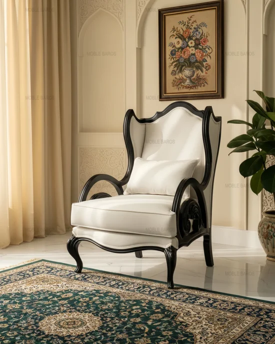 مبل کلاسیک کینگ مشکی (4)