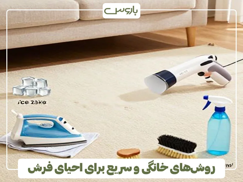 روش های خانگی و سریع برای احیای فرش (1)