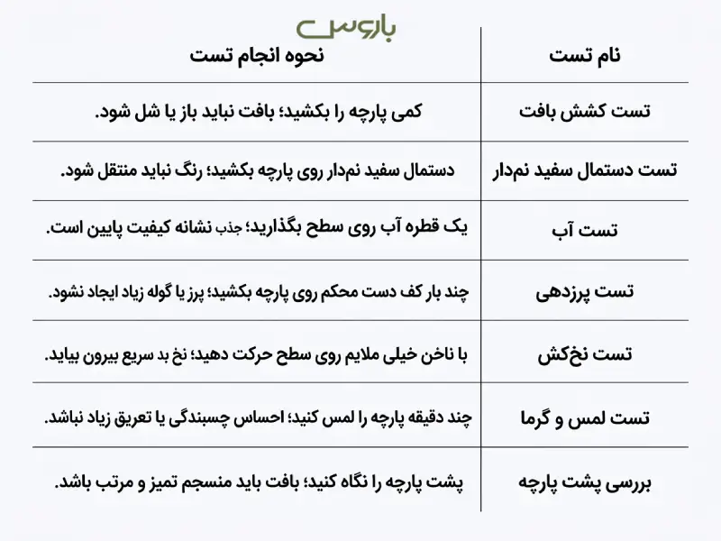 10 ترفند تشخیص پارچه مبلی خوب و بد