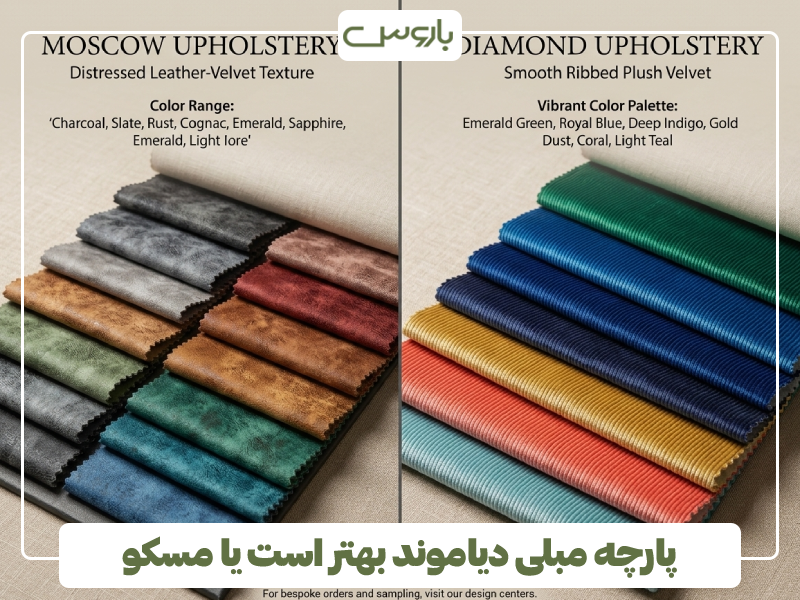پارچه مبلی دیاموند بهتر است یا مسکو پارچه مبلی دیاموند بهتر است یا مسکو