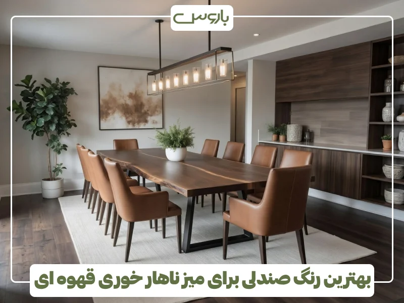 بهترین رنگ صندلی برای میز ناهار خوری قهوه ای بهترین رنگ صندلی برای میز ناهار خوری قهوه ای