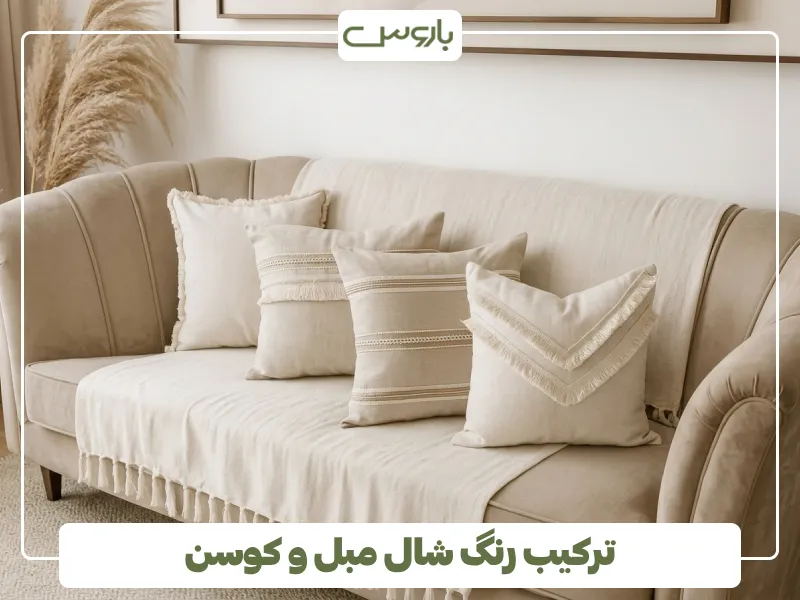 ترکیب رنگ شال مبل و کوسن (1) ترکیب رنگ شال مبل و کوسن (1)
