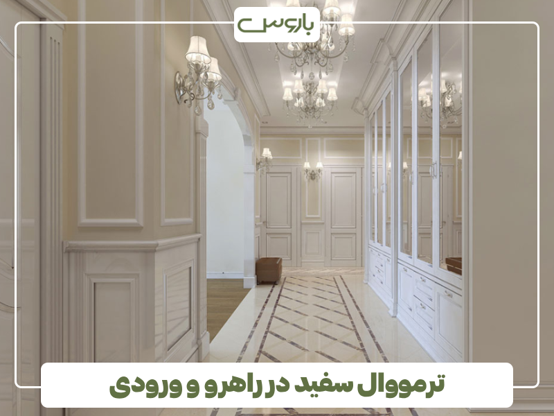 ترمووال سفید در راهرو و ورودی ترمووال سفید در راهرو و ورودی